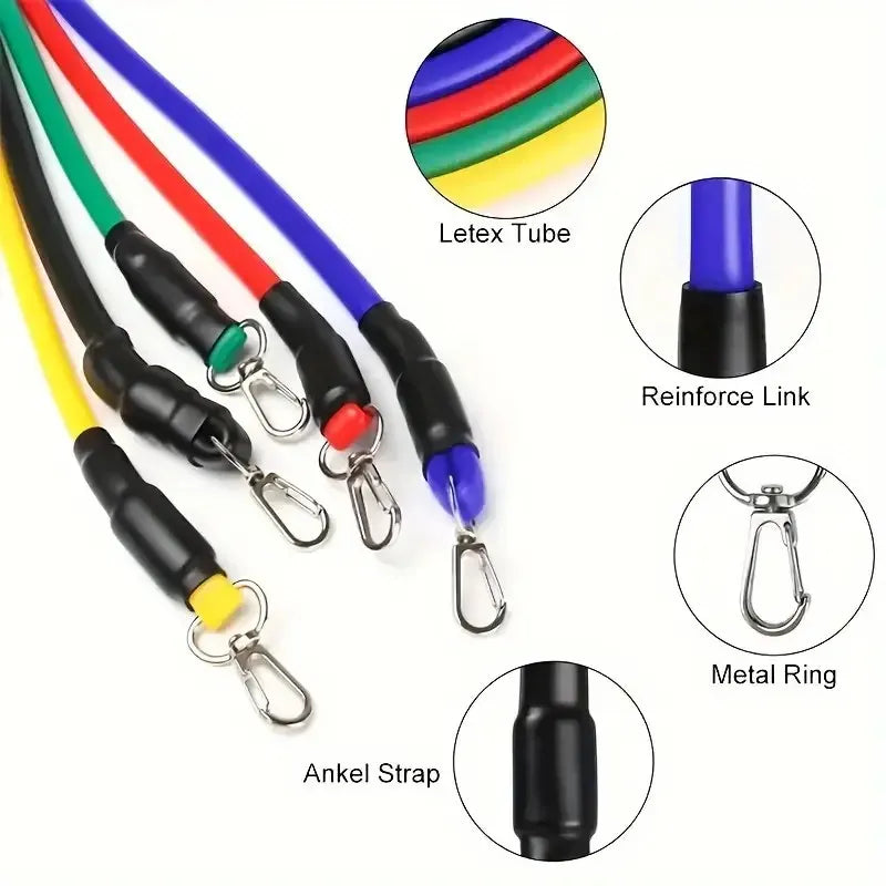 11-Piece Set Power Resistance Bands