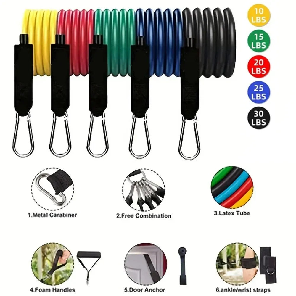 11-Piece Set Power Resistance Bands